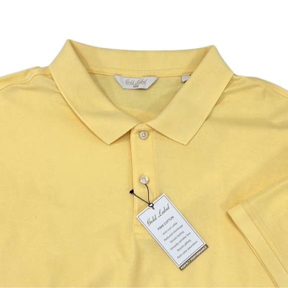 NWT $70 Big Man 4XB Gold Label Pima Cotton Short Sleeve Shirt - Picture 1 of 7